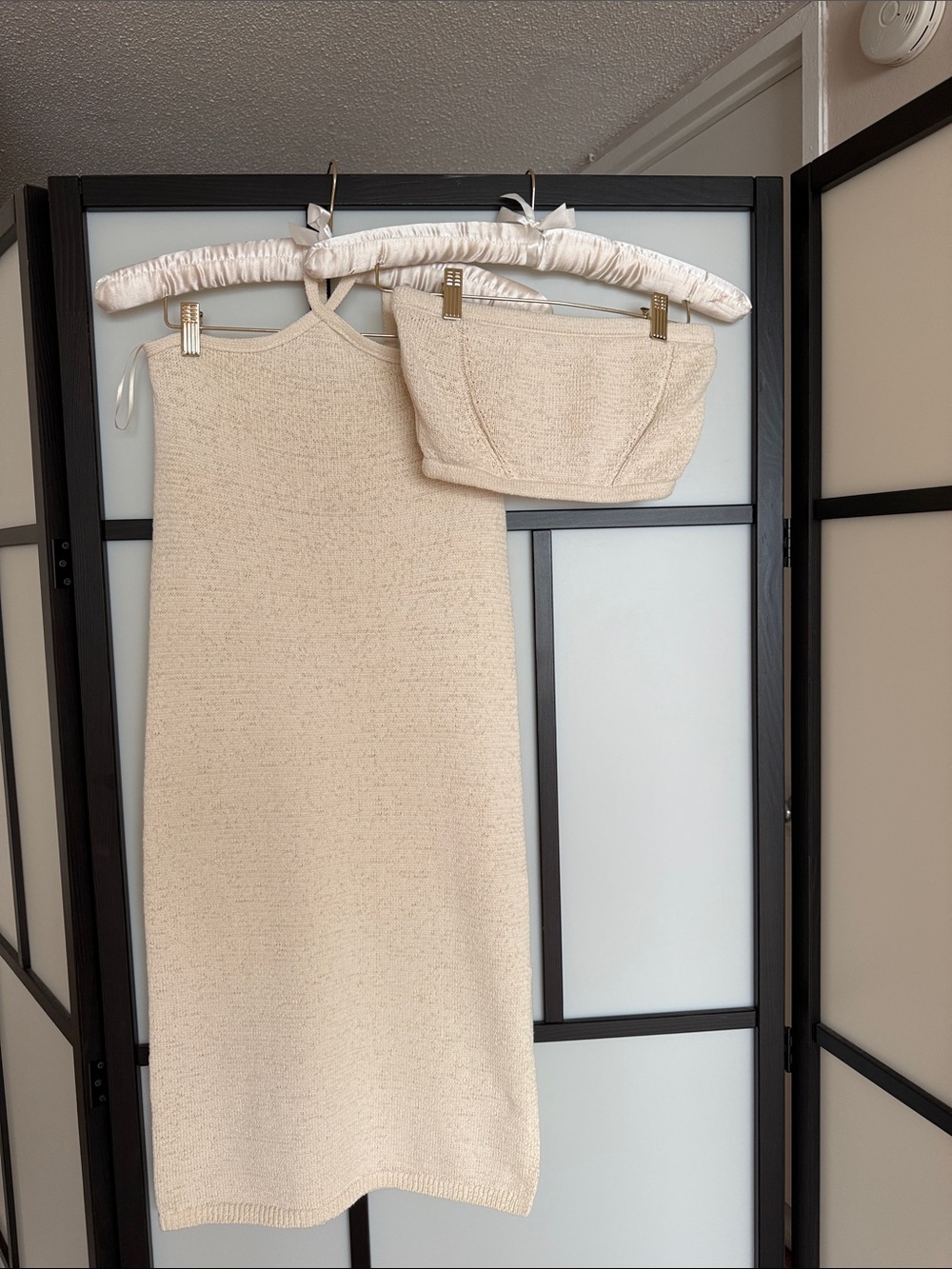 Cult Gaia Matching Knit Set - Midi Skirt & Tube Top - XS